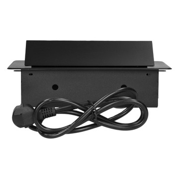 Gniazdo wpuszczane chowane w blat nablatowe USB USB-C STALOWE