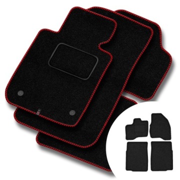 Velurové koberce Streak pro Ford Explorer V 2010-2019, délka koberce