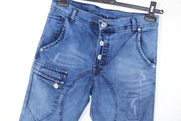 x5 DIESEL Modne Męskie Proste Spodnie Jeans S/M W32, L34