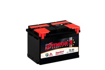 Akumulator Amega 74 Ah 680 A STANDARD M3