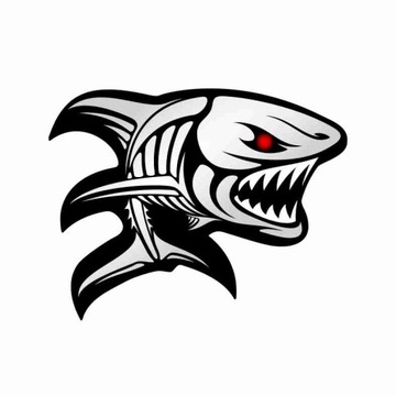 NAKLEJKA MAŁA RYBA NA ŁÓDKĘ ŁÓDŹ AUTO 15 cm