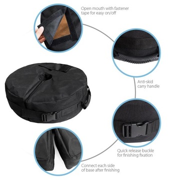 Круглая уличная сумка для навеса пляжной беседки