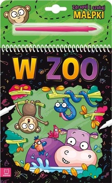 Zdrapuj i szukaj małpki w zoo