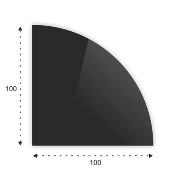 SZYBA HARTOWANA POD PIEC KOMINEK SZKŁO 100x100 CZ