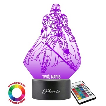 Lampka Nocna LED 3D Star Wars Lord Vader Grawer