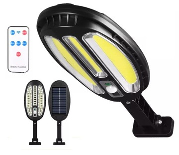 LAMPA SOLARNA ZEWNĘTRZNA ULICZNA GŁOWNIA CZUJNIK