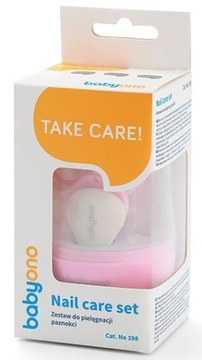 BABYONO Zestaw do Pielęgnacji Paznokci Różowy