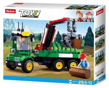 KLOCKI 209EL TOWN TRAKTOR TRANSPORT DREWNA SLUBAN