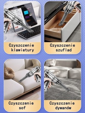 Беспроводной автомобильный пылесос 95000Па 120Вт