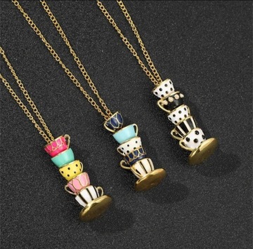 ДЛИННОЕ ЗОЛОТОЕ ОЖЕРЕЛЬЕ МОДНЫЙ БОЛЬШОЙ КУЛОН-ЧАШКА 2В1 55 см подарок