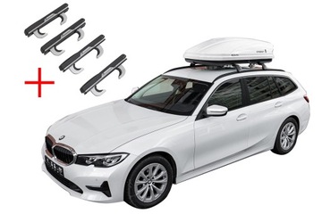 BOX DACHOWY BAGAŻNIK 450L MODEL MILANO BIAŁY