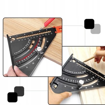 Stolarski Budowlany składana trójkątna linijka