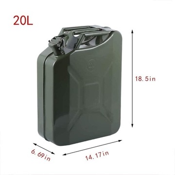 KANISTER METALOWY 20L NA PALIWO OLEJ BENZYNĘ