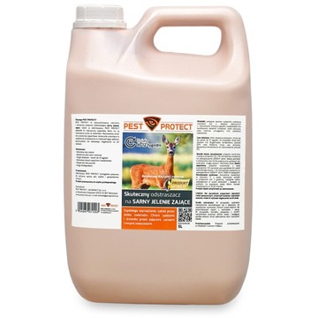 ŚRODEK ODSTRASZACZ na SARNY ZAJĄCE PEST PROTECT 5L