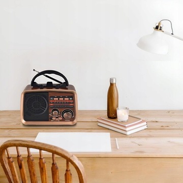 КУХОННОЕ РАДИО BLUETOOTH ПОРТАТИВНАЯ РЕТРО FM АНТЕННА USB SD АККУМУЛЯТОР