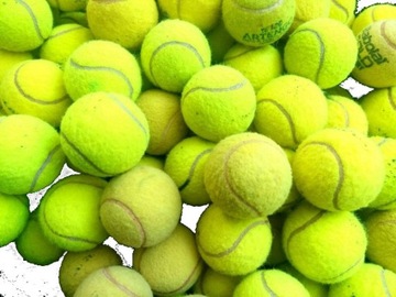 Markowe piłeczki tenisowe - używane cena za 24 szt