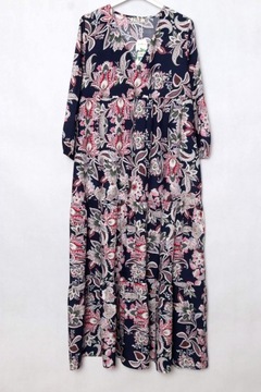 ITALY sukienka oversize LONG FALBANA r 44/46