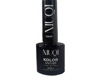 NIUQI LAKIER HYBRYDOWY CZARNY CZERŃ BLACK FRENCH