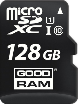 КАРТА ПАМЯТИ GOODRAM ДЛЯ ТЕЛЕФОНА С КАМЕРОЙ, ЭФФЕКТИВНЫЙ АДАПТЕР MICROSD 128 ГБ SD