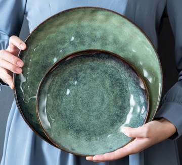 Vancasso STARRY зеленый керамогранит для ужина, 24 шт/8 персон