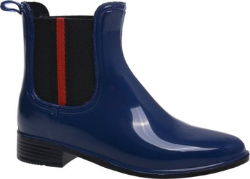 KALOSZE DAMSKIE SZTYBLETY LAMPAS LAK granat red 36