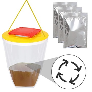 ПРИНАДЛЕЖНОСТИ для мешка-ловушки для мух СУМКА + ПРИМАНКА