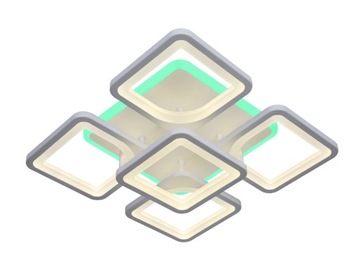 LAMPA WISZĄCA RING PLAFON żyrandol LED PILOT 3 BARWY RGB KOLORY
