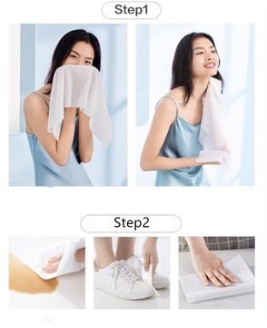 Портативное одноразовое банное полотенце 60х120см.