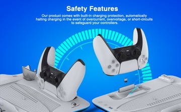 ЗАРЯДНАЯ СТАНЦИЯ ОРГАНАЙЗЕР RGB ДЛЯ ОХЛАЖДАЮЩЕГО ВЕНТИЛЯТОРА DualSense+PS5 SLIM 2023