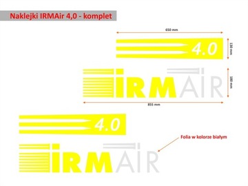 Naklejki IRMAir 4,0 - komplet