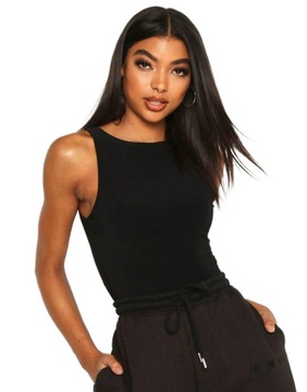 BOOHOO TALL ЧЕРНЫЕ СТРИНГИ ГЛАДКОГО ТЕЛА SRH NG2__XL