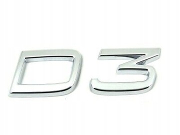 Emblemat 'D3' na tylną klapę Volvo 31323144