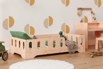 Деревянная детская кровать TILA 2 120x180см NATURAL ECO