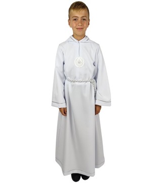 Причастие альб - с капюшоном для мальчика - размер 152