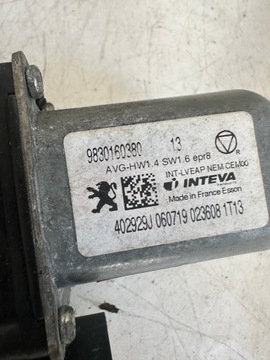 MECHANIZMUS ZVEDÁNÍ OKNO LEVÝ PŘEDNÍ PEUGEOT 508 II