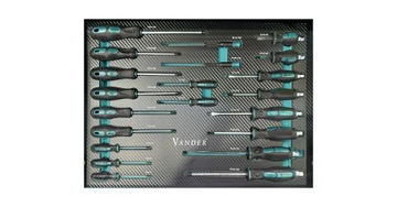 МОБИЛЬНАЯ МАСТЕРСКАЯ ИНСТРУМЕНТАЛЬНЫЙ ШКАФ + ИНСТРУМЕНТЫ 258 ЭЛЕМЕНТОВ Vander