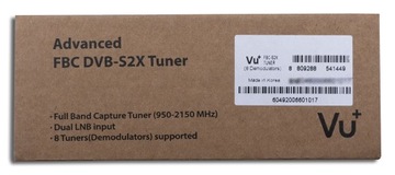 Головка Vu+ DVB-S2X Dual FBC для ULTIMO 4K, DUO 4K