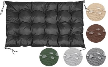 Садовая подушка 120x80 см для скамейки-качалки из поддона, водонепроницаемая, черная