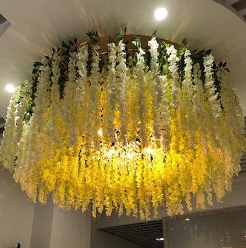 12x гирлянда из искусственных цветов WISTERIA WISTERIA