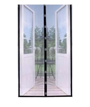 Москитная сетка, магнитная дверь, 85x210см, ЧЕРНЫЙ