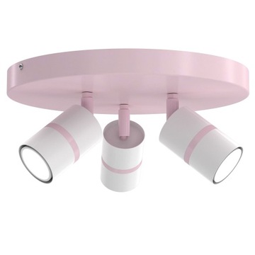 PLAFON LAMPA SUFITOWA ŻYRANDOL RÓŻ DZIECIĘCY LED
