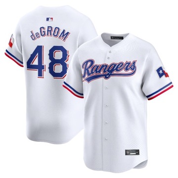 Koszulka deGrom White Texas Rangers Home Limited Player, M