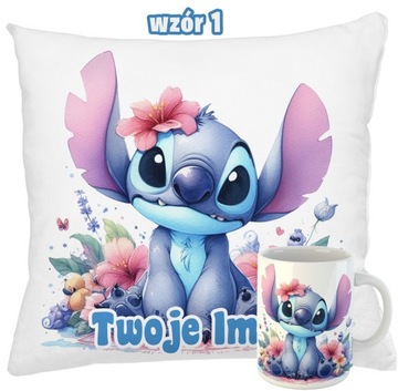 КРУЖКА + ПОДУШКА СТИЧ OHANA набор ЛИЛО И СТИЧ + НАЗВАНИЕ РАЗЛИЧНЫХ УЗОРОВ