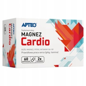 MAGNEZ APTEO+VIT.B6 CARDIO*60 KAPS. + GŁÓG SERCE