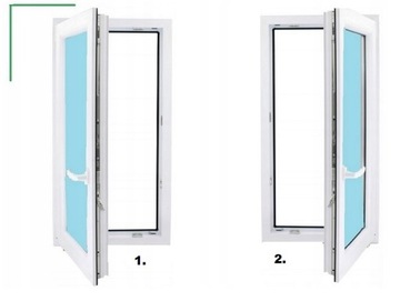 Okno PCV Schüco RU białe 60x190 600x1900