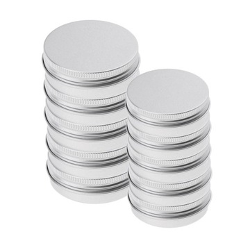 20 aluminiowych słoików blaszanych 5 ml + 15 ml