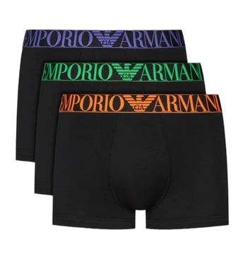 Emporio Armani bokserki męskie zestaw 3 par 111357 4R726 29821 Czarny L