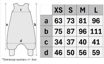 OCIEPLANY ŚPIWOREK Z NOGAWKAMI 92-104 M 1 TOG BAWEŁNA 100% PRODUKT POLSKI