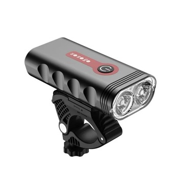 Lampka Rowerowa Światło PRZÓD TYŁ LED na rower kierownicę MOCNA USB 1800lm