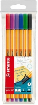 STABILO Cienkopisy Point 88 6 szt. w etui 88/6